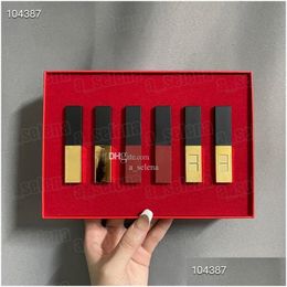 Lipstick Brand Lip Makeup Kit Matte 6 Colour 1 9 1966 21 12 23 Lipsticks Set Lipkit 6Pcs With Gift Bag Drop Delivery Health Beauty Lips Dhmpo