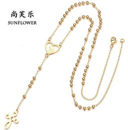 Anhänger westliche Religion Jungfrau Maria Anhänger Lang handgefertigtes Perlen Halsketten -Pullover Chain204e5554692