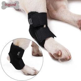 Dog Apparel Pet Knee Pads Support Brace For Leg Hock Joint Wrap Breathable Injury Recovery Arthritis Protector Protects