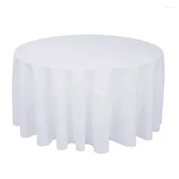 Table Cloth The El Wedding Banquet Scene Pure Color Circular Plain Embossing Polyester Cloth_Jes186