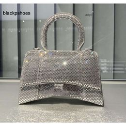 Balencig Le Cagole Diamond 10A New Arrival b Bling Handbags Luxury Rhinestone Brand Handbag Women Shoulder Strap Bag