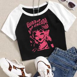 Women's T Shirts Melanie Martinez Logo Woman's Crop T-Shirt Music Girls Fashion O-Neck Short Sleeves