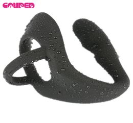 New Brand Weartype Male Prostate Massager Butt Plug Silicone Anal Cock Ring Sex Toys For Men2951349