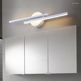 Wall Lamps Mirror Front Light Bathroom LED Cabinet Makeup Waterproof Fog Dual Pole