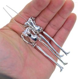 Pendant Necklaces 4pcs Skeleton Charms Women's Cute Little Girl Doll DIY Findings