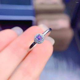 Cluster Rings Natural Tanzanite Stone Ring Ladies Luxury Fashion Jewelry S925 Sterling Silver Autumn Engagement