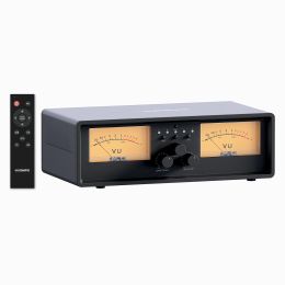 Amplifier NEOHIPO ET30 Amplifier Speaker Switcher, 2in2 Out Dual Analog VU Meter, Audio Switcher with DB Panel Display