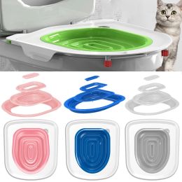 Repellents Cat toilet training kit Upgrade Cat Toilet Trainer Reusable Training Toilet for Cats Training Set Cats Litter Mat Toilet Trainer