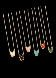 2020 Brand Gold Color Fashion Jewelry For Women Colorful Butterfly Neckalce Pendant Cute Fashion Party Gold Color Jewelry6124244