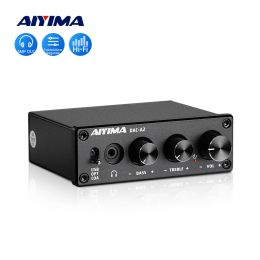 Amplifier AIYIMA Audio A2 Mini Stereo USB Gaming DAC Decoder Headphone Amplifier Converter Adapter for Desktop Powered Active Speaker