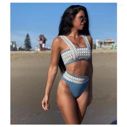 Women's Swimwear 2024 High Waist Patchwork Women Bikini Set Push Up Bikinis Arrival Girls Biquini Swimsuit Summer Beach Bathing Suit