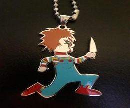 Large Juggalo Chucky Charm 2 12 in ICP Insane Clown Posse 30quot ball necklace stainless steel high polished jewelry Accept per1904017