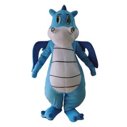 2024 High Quality Cartoon Dragon Dinosaur Mascot Costume Anime Costume Christmas Halloween Advertising Birthday Party Free Shpping Adult Size