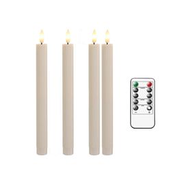 346 Pieces Remote Control Decorative Striped Christmas Candles10 Inch Beige Plastic Timer Flameless Battery Candle Warm Light 240430