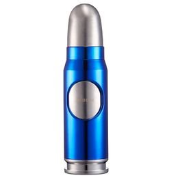 JOBON Wholesale Fashioner Jet Blue Flame Butane Gas Unfilled Bullet Torch Lighter Cool Novel Lighter For Cigar Cigarette