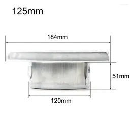 Kitchen Faucets Rainproof Cap Stainless Steel Vent 125/150mm 1PCS 304 Anti-rust Modern Homes Movable Square Vents