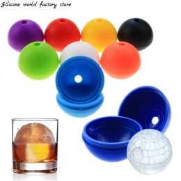 Tools 1PC Wars Death Star Football Silicone Round Ice Cube Mold Tray Desert Sphere Mould DIY Ice Tray Ice Cream Cake Tool Ball Mold