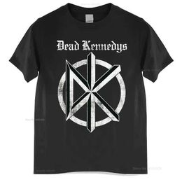 Men's T-Shirts China Style Fashion Rock Authentic Dead Kennedys Distress Old English Vintage Symbol Emblem T-shirt Band T Shirt For T240506