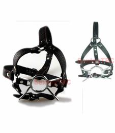 Open Mouth Spider Mouth Gag Ball O Ring Head Harness Cosplay Costume Adjustable Faux Leather Belt Mask Muzzle B03020299647373
