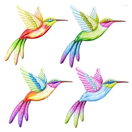 Decorative Figurines Bird Pendant Iron Wall Art Decors Metal Decor Hanging Sculpture Durable