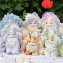Tutulong Blind Box Fantasy Forest Tea Party Series Mysterious Cute Rabbit Dragon Surprise Plush Doll Toy Birthday Gift 240426