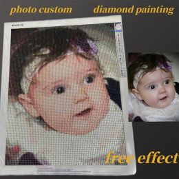 Craft 5D DIY Diamond Painting Photo Custom Diamond Embroidery Own Picture Cross Stitch Kit Mosaic Birthday Anniversary Festival Gift