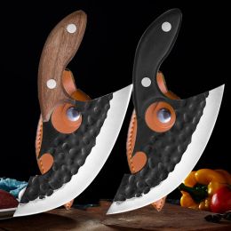 Knives Forged Meat Slicing Knife Fish Fillet Cutting Cleaver Stainless Steel Peeling Kitchen Boning BBQ Utility Chef Knife