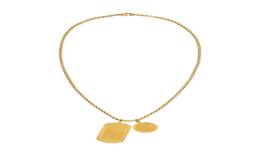 Fashion Gold Double Necklace for lady women mens Party wedding lovers gift engagement couple jewelry with box1321710