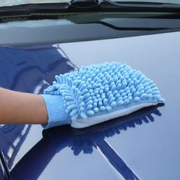 Gloves 1PC Doublesided Microfiber Washable Car Washing Gloves Car Care Cleaning Gloves Cleaning Cloth Towel Mitt Car Accessories