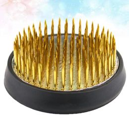 Decorative Flowers 34 Mm Copper Needle Flower Arrangement Frog Round Ohara Stream Holder Circle Vase