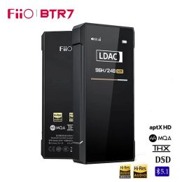 Amplifier FiiO BTR7 Bluetooth Headphone Amplifier MQA USB DAC AMP QCC5124 with Double THX AAA 3.5mm 4.4mm Balanced Output DSD256 LDAC