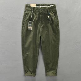 Men's Pants Spring Autumn Casual Cargo Men Loose Baggy Korea Styel For Man Trousers Streetwear Clothing Black Brown 2024