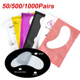 Eyelashes 50/500/1000pcs Wholesale Hydrogel Eye Patch for Building Eyelash Extension under Eye Pads Grafted Lash Stickers Beauty Tools
