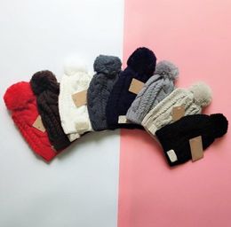 8 Colours Winter Knitted Beanie Fashion Designer With Ball Rhombus Crochet Brand Warm Women Skull Caps6507763