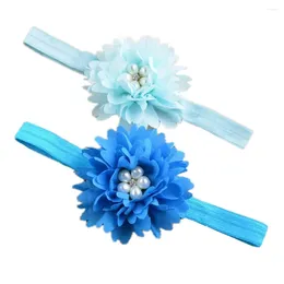 Hair Accessories 20PCS Soft Bandage Band Headband Turban Children Born Kids Headwear Baby Girl Flower Pearl Floral Gift FDA36