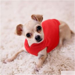 Dog Apparel Soft Fleece Clothes For Small Dogs Spring Summer Puppy Cats Vest Shih Tzu Chihuahua Clothing French Bldog Jacket Pug Coa Dhgqh