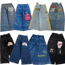 Men's Jeans Mens Jeans Jnco Baggy Y2k Men Streetwear High Waisted Hip Hop Embroidered Gh Quality Clothing Harajuku Aesthetic Wide Leg7fo5