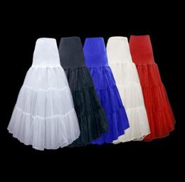 Retro Underskirt Swing Vintage Petticoat Fancy Net Skirt Rockabilly Tutu 4 Colores To Choosing for women ankle length2473774