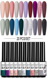 Nail Art Kits LILYCUTE 7ML Gel Polish Set Semi Permanent Hybrid Varnish Matte Base Top Coat Soak Off UV LED Varnishes4618730