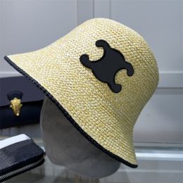 Straw Hat Designer Bucket Hat Fashion Summer Beach Sun Hat Men Women Hats Cap Brand Casquette Bonnet Casual Cap 827