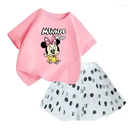 Clothing Sets Brand Child Cotton T-shirt Skirt 2 Piece Set Baby Girl Fluffy Ballet Princess Tutu Wedding Birthday Party Lace Suit