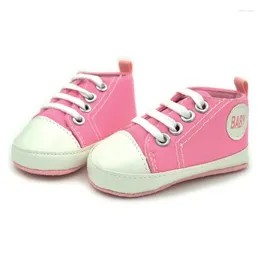 First Walkers Baby Girls Canvas Shoes Children Casual Pink Sneakers Breathable Solid Colour Soft-Soled Non-Slip Toddler