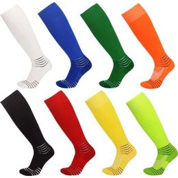 Socks Hosiery Men And Women Adult Breathable Thick Towel Bottom Sweat-Absorbent Anti-Friction Sports Socks Over The Kn Long Tube Non-Slip Y240504