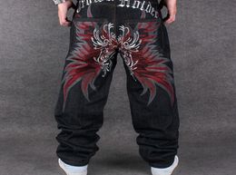 DHL COOL Graffiti long Loose Relaxed Casual Pants fashion NY Skateboard embroidery Dragon jeans Rap boy B BOY Trousers Size 35396643