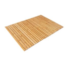 Mats Bamboo Shower Bath Floor Mat Non Slip Spa Toilet Bathtub Mats Outside Inside Accessories Use for Bathroom and Kitchen Sauna