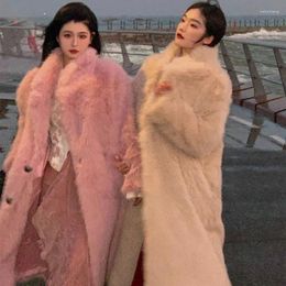 Women's Fur Imitation Sexy Celebrity Style Autumn/Winter Network Red Grass Long Thickened Korean Edition Coat