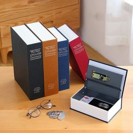 Dictionary Mini Book Safe Security Key Locker Money Hidden Secret Safe Key Safe Box Cash Money Coin Storage Jewellery Lock Box 240506