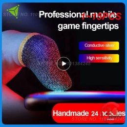 Speakers 1~15PCS Gaming Finger Sleeve Breathable Fingertips For PUBG Mobile Games Touch Screen Finger Cots Cover Sensitive Mobile Touch