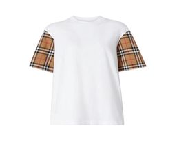 Mens T Shirt Designer Shirts For Young Men Womomen Boy and Girl 100 Pure Cotton Clothing Neck Lattice Short Sleeve Black White Fa4213573