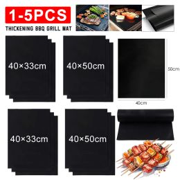 Accessories 15PCS BBQ Grill Mat Barbecue Baking Nonstick Pad Reusable Cooking Plate 40*33cm/50*40cm for Party Gril Mat Tools Accessories